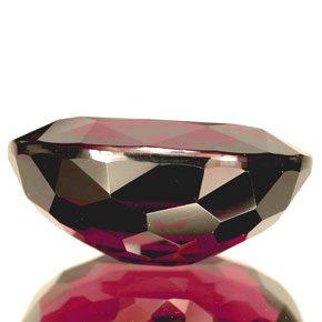 Granate rodolita rojo natural de 18,30 ct, corte óvalo, VVS