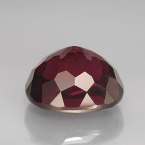 Granate rodolita rojo natural de 13,09 ct, corte óvalo, VS