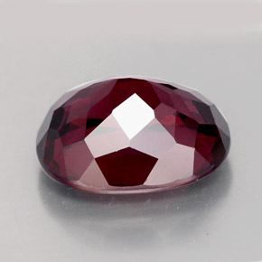 Granate rodolita rojo natural de 8,35 ct, corte óvalo, VS