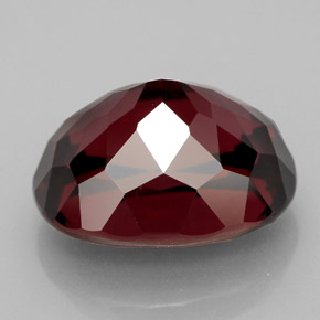 Granate rodolita rojo natural de 11,54 ct, corte óvalo, VVS-VS