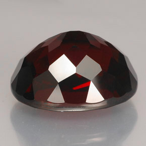 Granate rodolita rojo natural de 12,25 ct, corte óvalo, VVS-VS