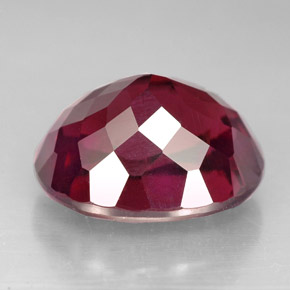 Granate rodolita rojo natural de 9,82 ct, corte óvalo, VS