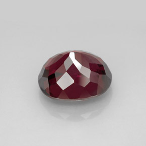 Granate rodolita rojo natural de 6,85 ct, corte óvalo, VS