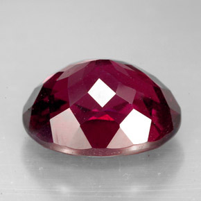 Granate rodolita rojo natural de 9,88 ct, corte óvalo, VS