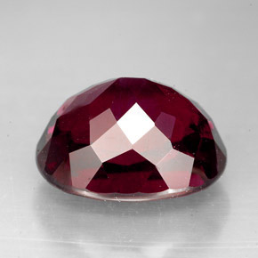Granate rodolita rojo natural de 8,36 ct, corte óvalo, VS
