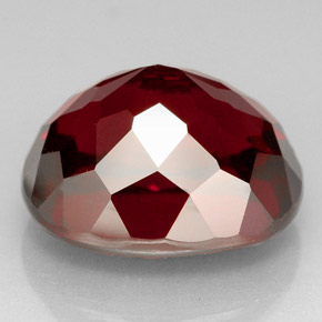 Granate rodolita rojo natural de 10,33 ct, corte óvalo, VS