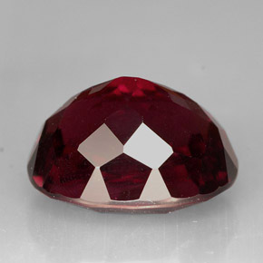 Granate rodolita rojo natural de 11,60 ct, corte óvalo, VS