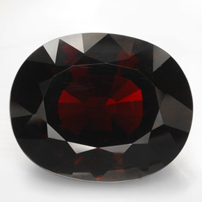 Granate rodolita rojo natural de 73,04 ct, corte óvalo, VVS
