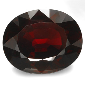 Granate rodolita rojo natural de 96,96 ct, corte óvalo, VVS