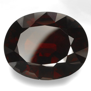Granate rodolita rojo natural de 96,96 ct, corte óvalo, VVS