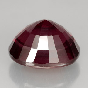 Granate rodolita rojo natural de 11,47 ct, corte óvalo, VS-SI