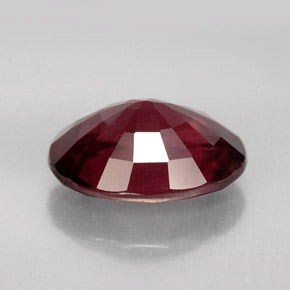 Granate rodolita rojo rosado natural de 7,08 ct, corte óvalo, VS