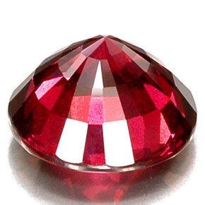 Granate rodolita rojo natural de 7,93 ct, corte redondo, VS