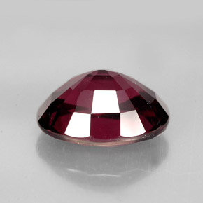 Granate rodolita rojo natural de 6,39 ct, corte óvalo, VS