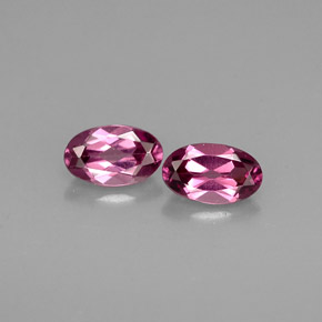 Gemas de granate rodolita rosa natural de  ct, corte óvalo, VVS-VS