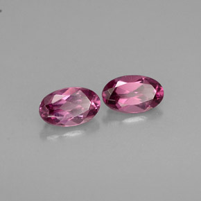 Gemas de granate rodolita rosa natural de  ct, corte óvalo, VVS-VS