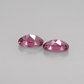 Gemas de granate rodolita rosa natural de  ct, corte óvalo, VVS-VS