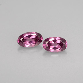Gemas de granate rodolita rosa natural de  ct, corte óvalo, VVS-VS