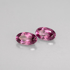 Gemas de granate rodolita rosa natural de  ct, corte óvalo, VVS-VS