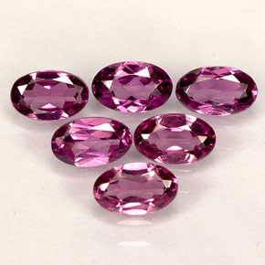 Gemas de granate rodolita rosa natural de  ct, corte óvalo, VVS-VS