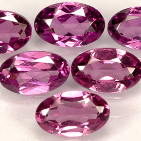 Gemas de granate rodolita rosa natural de  ct, corte óvalo, VVS-VS