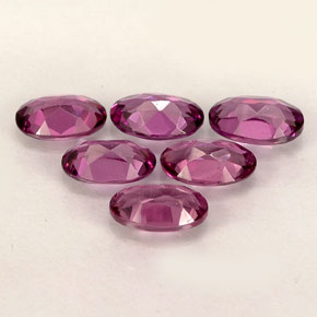 Gemas de granate rodolita rosa natural de  ct, corte óvalo, VVS-VS