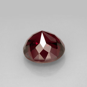 Granate rodolita rojo natural de 6,59 ct, corte redondo, VS