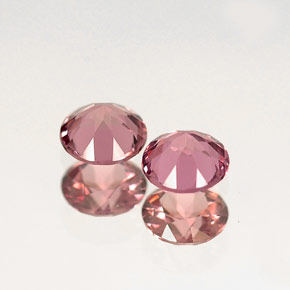 Gemas de granate rodolita rosa natural de  ct, corte redondo, VVS-VS