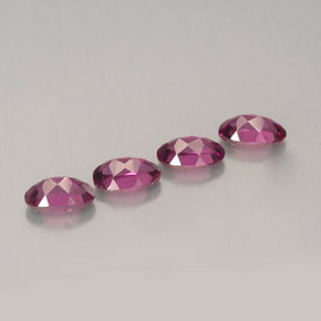 Gemas de granate rodolita rosa natural de  ct, corte óvalo, VVS-VS