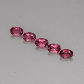 Gemas de granate rodolita violeta natural de  ct, corte óvalo, VVS-VS