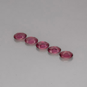Gemas de granate rodolita violeta natural de  ct, corte óvalo, VVS-VS