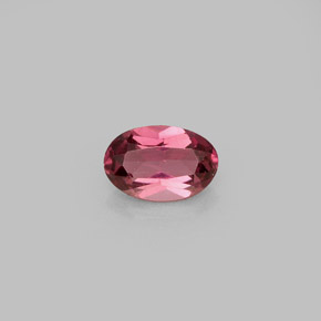 Granate rodolita rojo natural de 0,60 ct, corte óvalo, VVS-VS