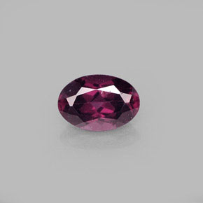 Granate rodolita Rojo frambuesa natural de 0.60 ct, Corte Óvalo, VVS-VS