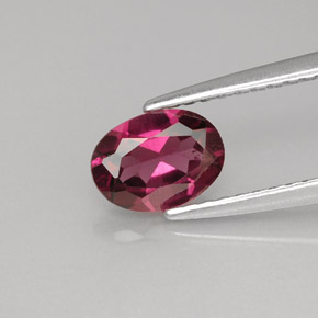 Granate rodolita rosa natural de 0,93 ct, corte óvalo, VVS-VS
