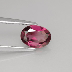 Granate rodolita rosa natural de 0,93 ct, corte óvalo, VVS-VS