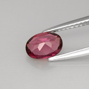 Granate rodolita rosa natural de 0,93 ct, corte óvalo, VVS-VS