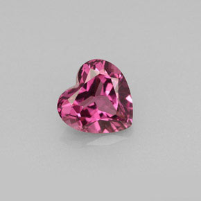 Granate rodolita rosa natural de 1,50 ct, forma de corazón, VVS-VS