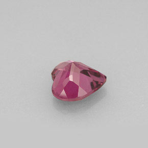 Granate rodolita rosa natural de 1,50 ct, forma de corazón, VVS-VS