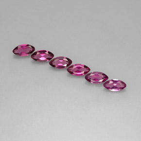 Gemas de granate rodolita violeta natural de  ct, marquesa, VS