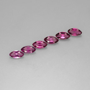 Gemas de granate rodolita violeta natural de  ct, marquesa, VS