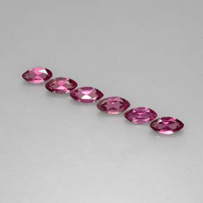 Gemas de granate rodolita violeta natural de  ct, marquesa, VS