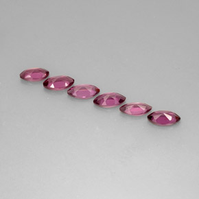 Gemas de granate rodolita violeta natural de  ct, marquesa, VS