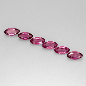 Gemas de granate rodolita púrpura natural de  ct, marquesa, VS