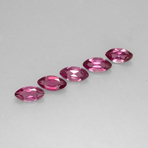 Gemas de granate rodolita púrpura natural de  ct, marquesa, VS