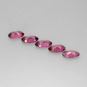 Gemas de granate rodolita púrpura natural de  ct, marquesa, VS