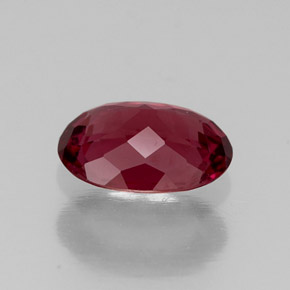 Granate rodolita rojo natural de 1,22 ct, corte óvalo, VVS