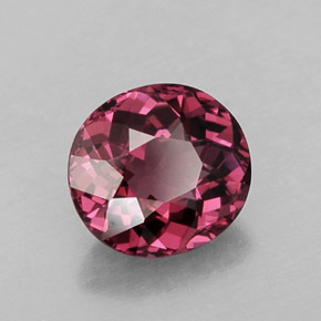 Granate rodolita rojo natural de 1,38 ct, corte óvalo, VVS