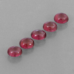 Gemas de granate rodolita rojo natural de  ct, transparente, transparente / translúcido