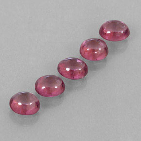 Gemas de granate rodolita rojo natural de  ct, transparente, transparente / translúcido