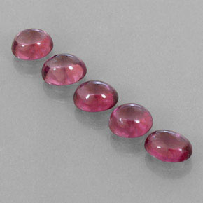 Gemas de granate rodolita rojo natural de  ct, transparente, transparente / translúcido